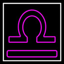 Purple Libra Handmade Art Neon Sign