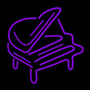 Purple Piano Handmade Art Neon Sign