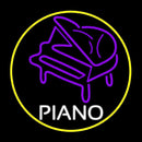 Purple Piano Handmade Art Neon Sign