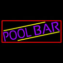 Purple Pool Bar With Red Border Handmade Art Neon Sign