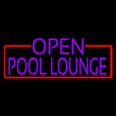 Purple Pool Lounge With Red Border Handmade Art Neon Sign