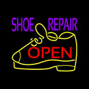 Purple Shoe Repair Open Handmade Art Neon Sign