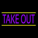 Purple Take Out Handmade Art Neon Sign