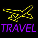 Purple Travel Handmade Art Neon Sign