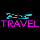 Purple Travel Turquoise Logo Handmade Art Neon Sign