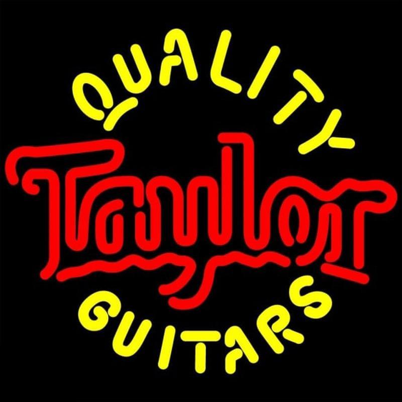 Quality Taylor Guitars Handmade Art Neon Sign
