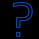 Question Mark Handmade Art Neon Sign