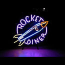 ROCKET DINER Handmade Art Neon Sign