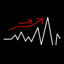 Raising Pulse Wave Handmade Art Neon Sign