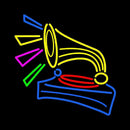 Record Player Handmade Art Neon Sign