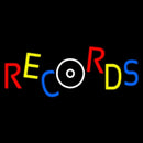 Records Block 1 Handmade Art Neon Sign