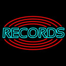 Records With Disc Handmade Art Neon Sign