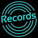 Records With Disc Handmade Art Neon Sign