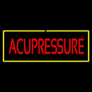 Red Acupressure With Yellow Border Handmade Art Neon Sign