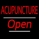 Red Acupuncture Open White Line Handmade Art Neon Sign