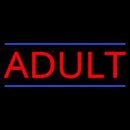 Red Adult Blue Lines Handmade Art Neon Sign