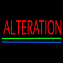 Red Alteration Blue Green Line Handmade Art Neon Sign