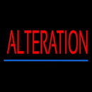 Red Alteration Blue Underline Handmade Art Neon Sign