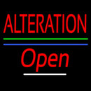 Red Alteration Open Blue Green Line Handmade Art Neon Sign