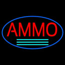 Red Ammo Turquoise Line Handmade Art Neon Sign