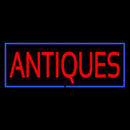 Red Antiques Blue Rectangle Handmade Art Neon Sign
