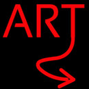 Red Art Handmade Art Neon Sign