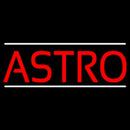 Red Astro White Line Handmade Art Neon Sign