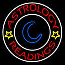 Red Astrology Readings White Border Handmade Art Neon Sign