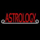 Red Astrology White Line Handmade Art Neon Sign