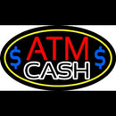 Red Atm With Cash 2 Handmade Art Neon Sign