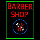 Red Barber Shop Handmade Art Neon Sign