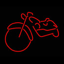 Red Bike Logo Handmade Art Neon Sign