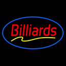 Red Billiards Blue Oval Handmade Art Neon Sign