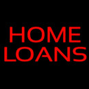 Red Block Home Loans Handmade Art Neon Sign
