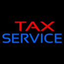 Red Blue Tax Service Handmade Art Neon Sign