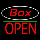 Red Box With Oval With Open 1 Handmade Art Neon Sign