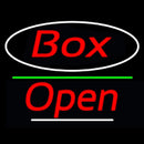 Red Box With Oval With Open 3 Handmade Art Neon Sign