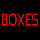 Red Boxes Block Handmade Art Neon Sign