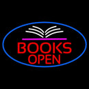 Red Books Open Handmade Art Neon Sign
