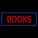 Red Books With Blue Border Handmade Art Neon Sign