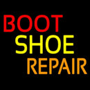 Red Boot Shoe Repair Handmade Art Neon Sign