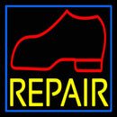 Red Boot Yellow Repair Handmade Art Neon Sign