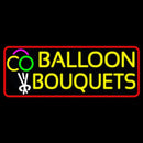 Red Border Balloon Bouquets Handmade Art Neon Sign