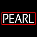 Red Border White Pearl Block Handmade Art Neon Sign