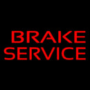 Red Brake Service Handmade Art Neon Sign