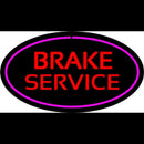 Red Brake Service Purple Oval Handmade Art Neon Sign
