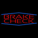 Red Brakes Blue Border Handmade Art Neon Sign
