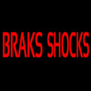Red Brakes Shocks Handmade Art Neon Sign