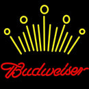Red Budweiser Yellow Crown Beer Sign Handmade Art Neon Sign