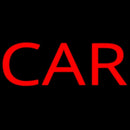 Red Car Block Handmade Art Neon Sign